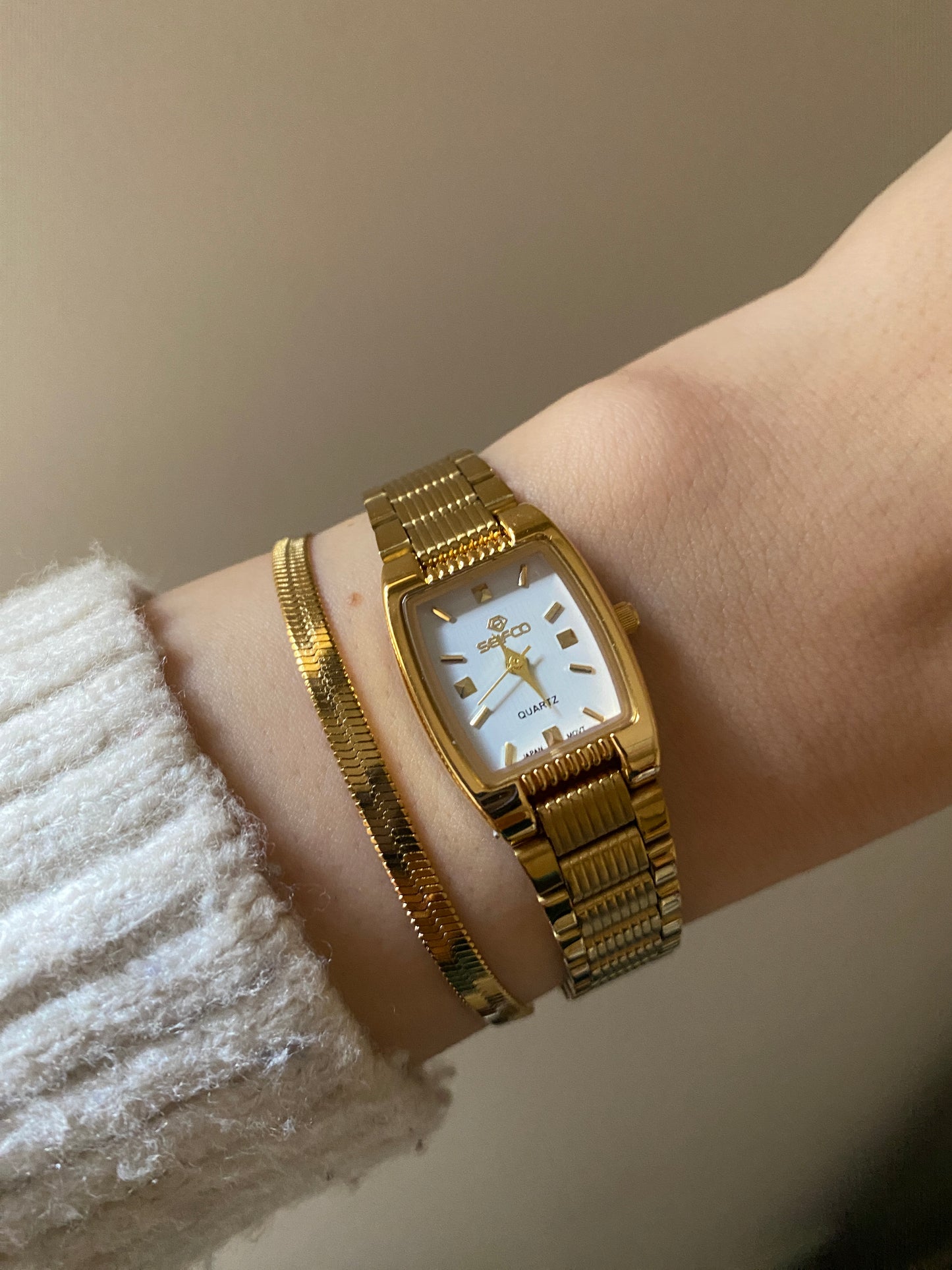 Seifco White square Watch