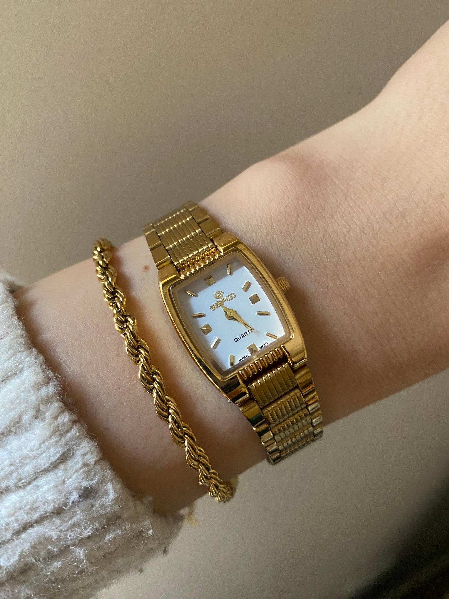 Seifco White square Watch