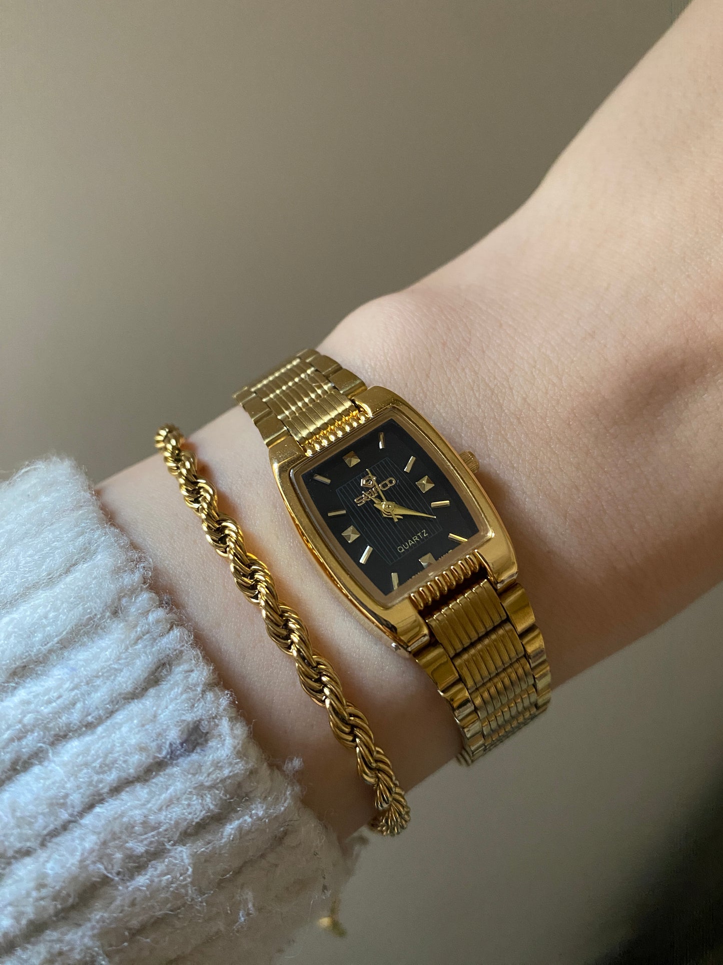 Seifco Black Square Watch