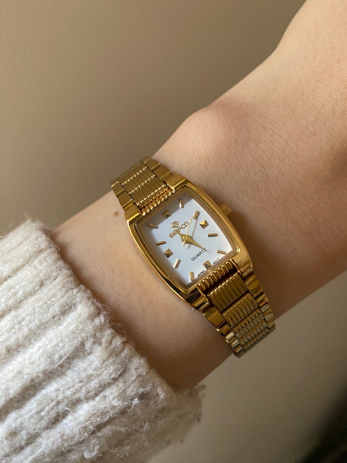 Seifco White square Watch