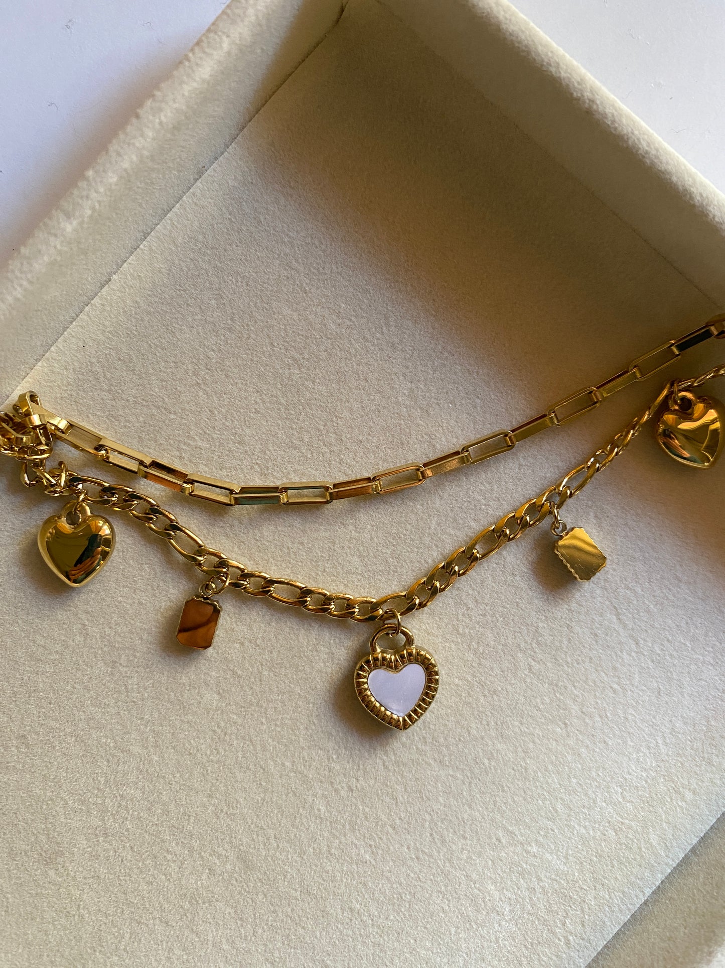 Double Face Heart Bracelet