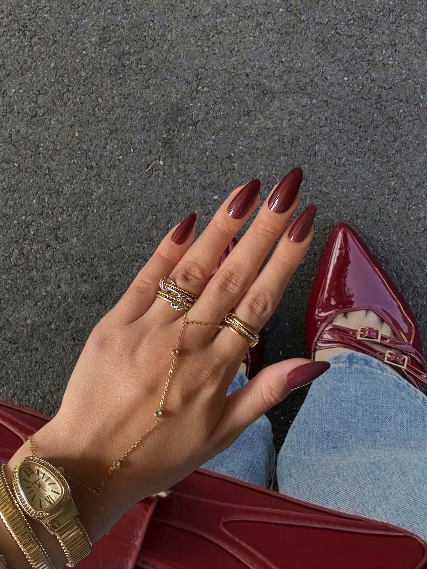Trio Gem Hand chain