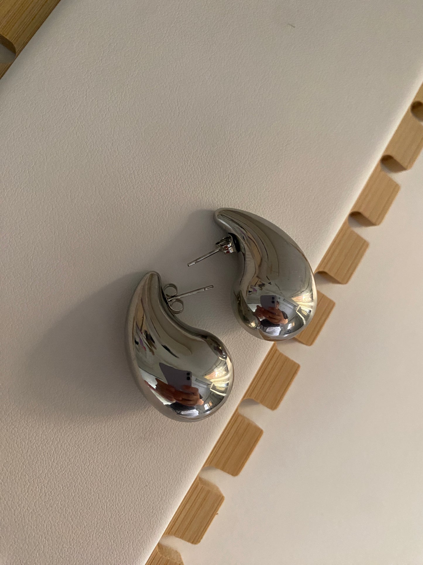 Silver Bottega Earring