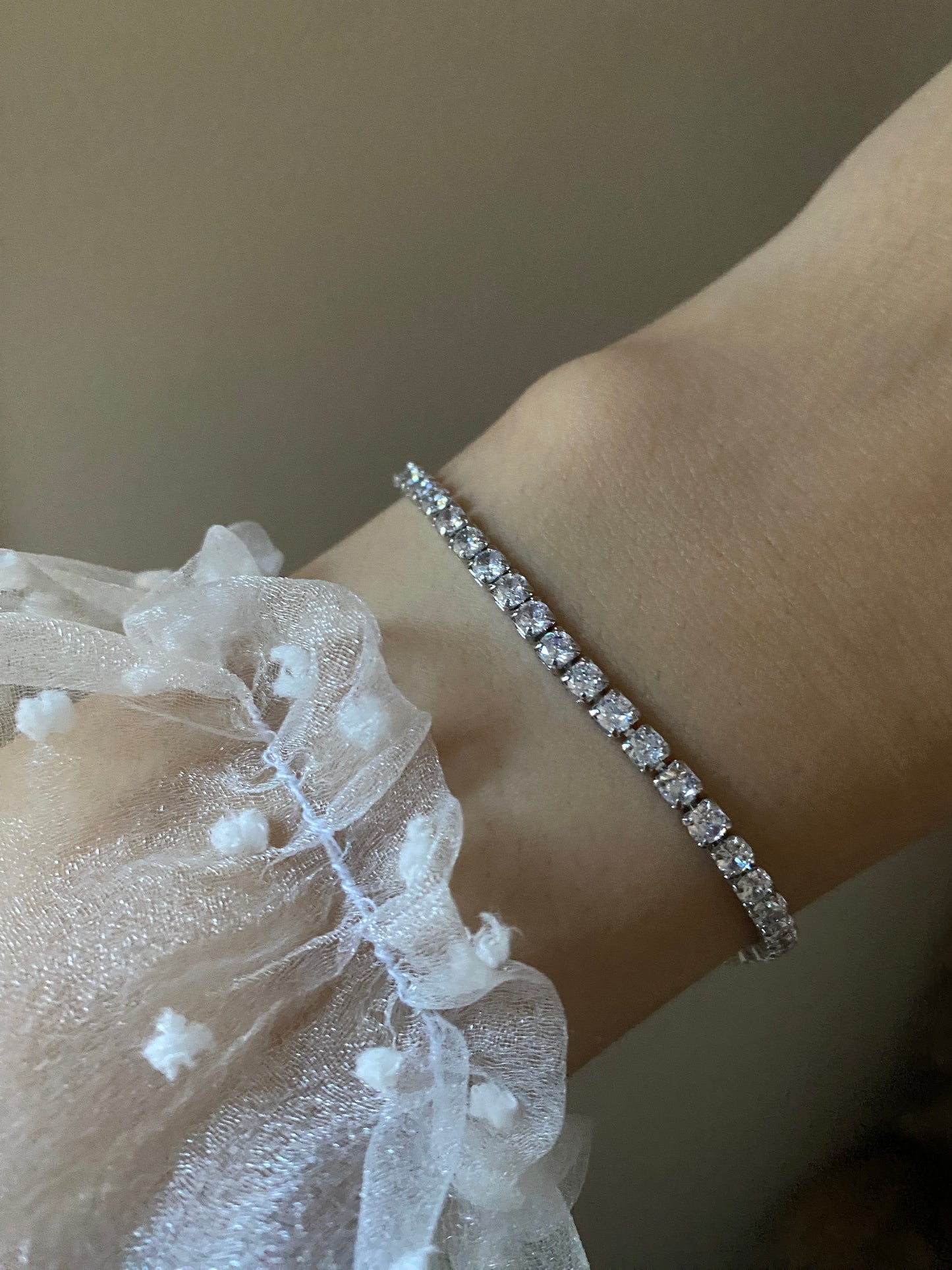 Silver Tennis Bracelet