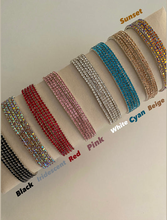 Elastic tennis bracelets