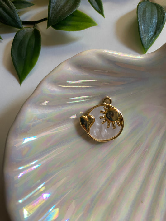 Heart & Sun Charm