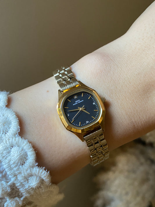 Ibso Black diagonal watch