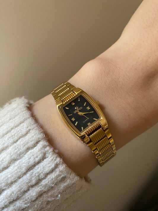 Seifco Black Square Watch