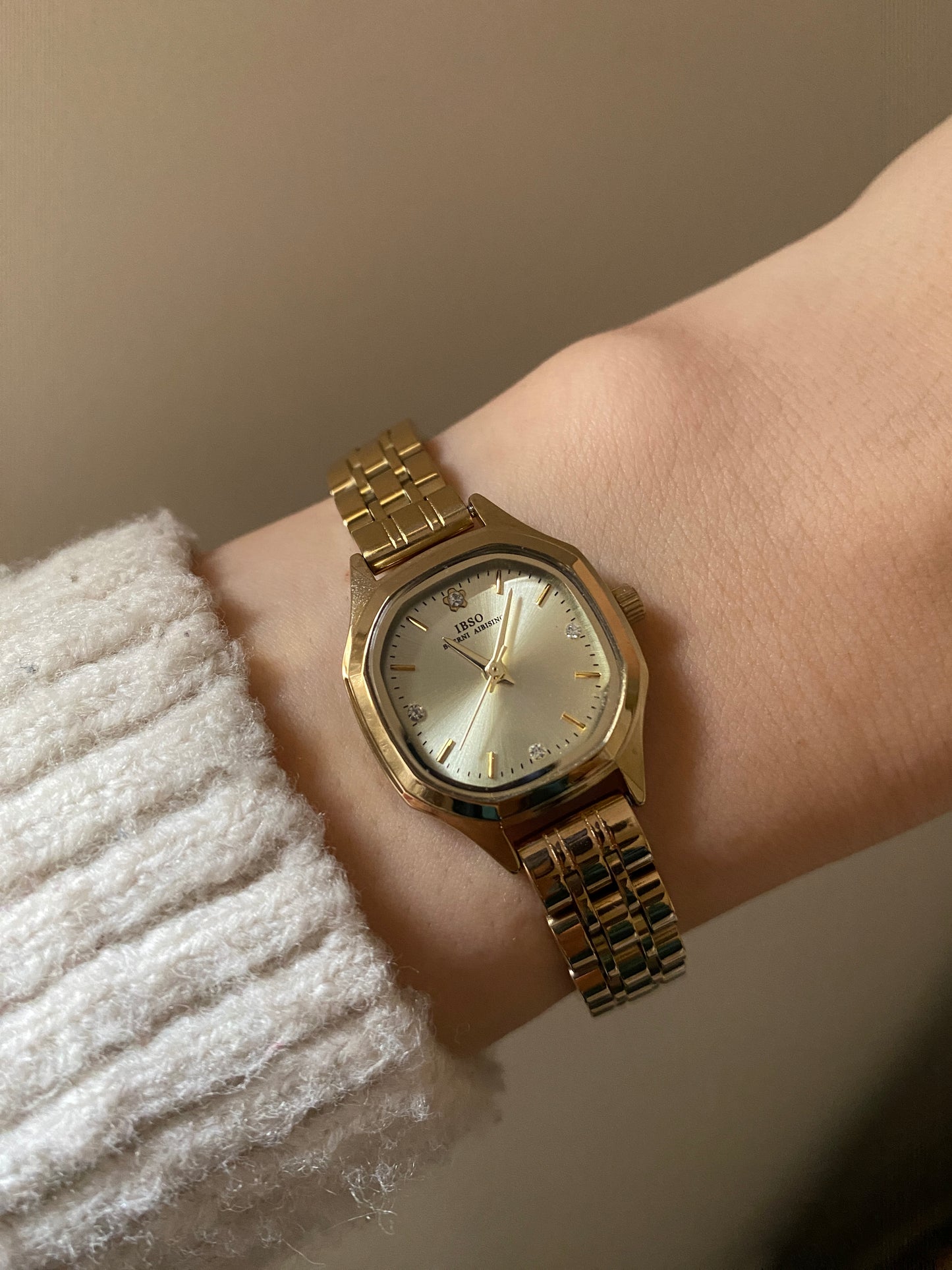 Ibso golden Diagonal watch