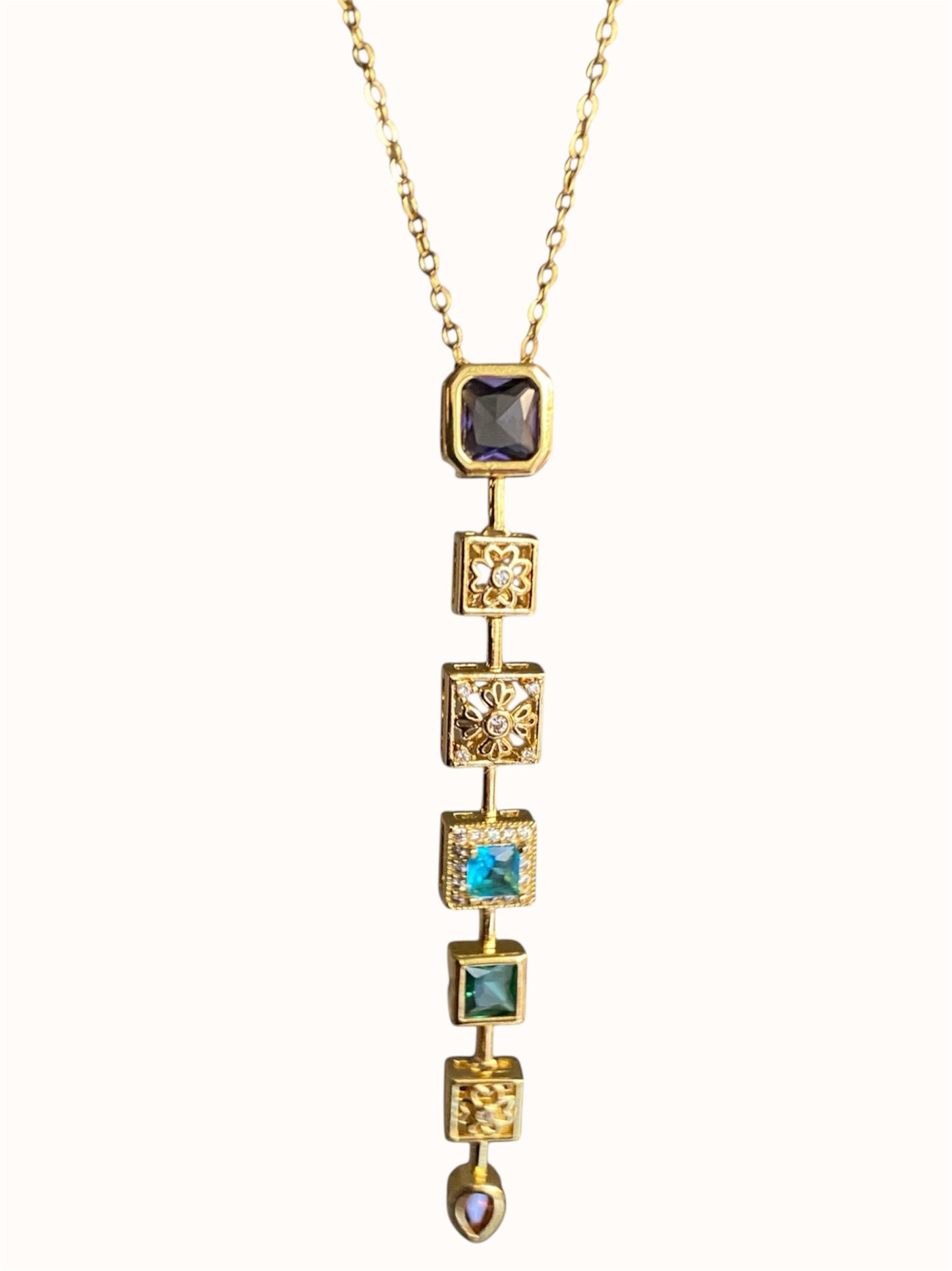 Aurora Squares Necklace