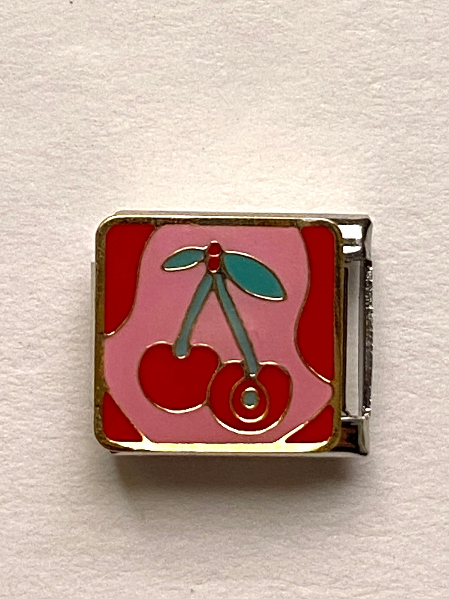 Pink Cherry charm