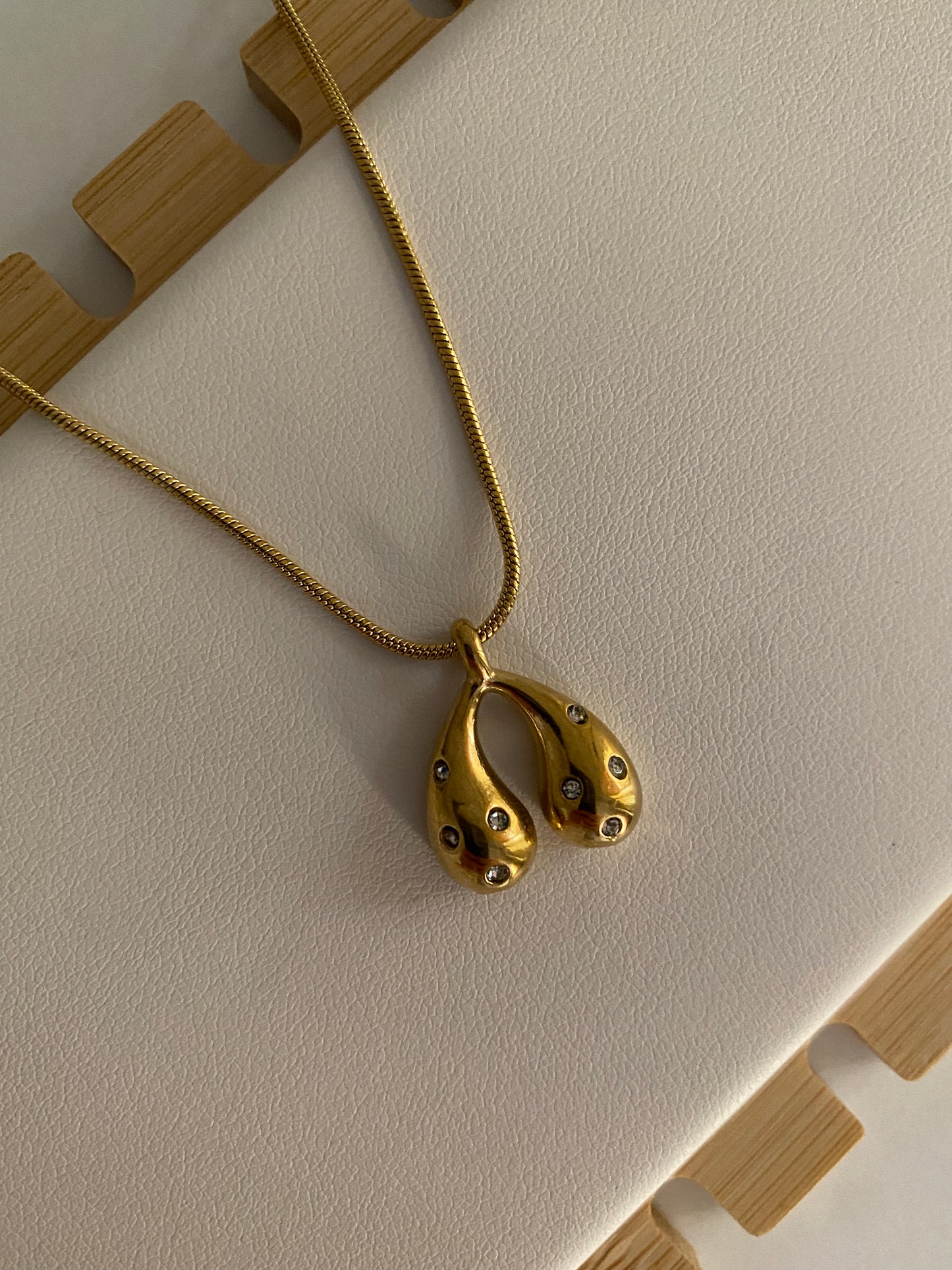Golden Teardrops Necklace