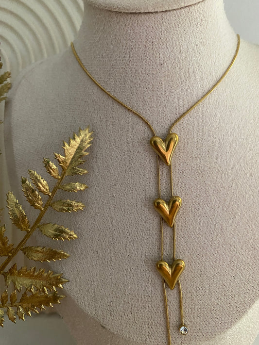 Triple Hearts Necklace