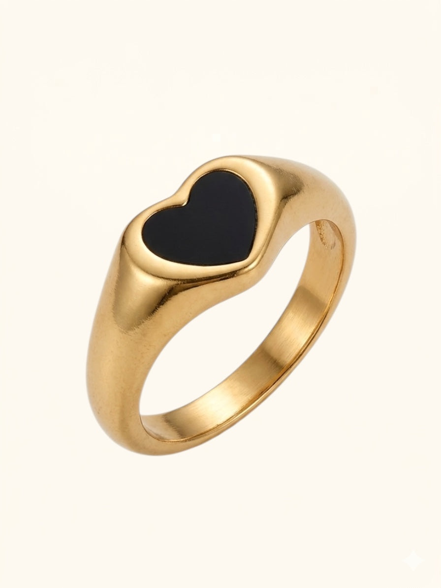 Black Heart Ring
