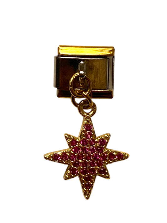 Pink star charm