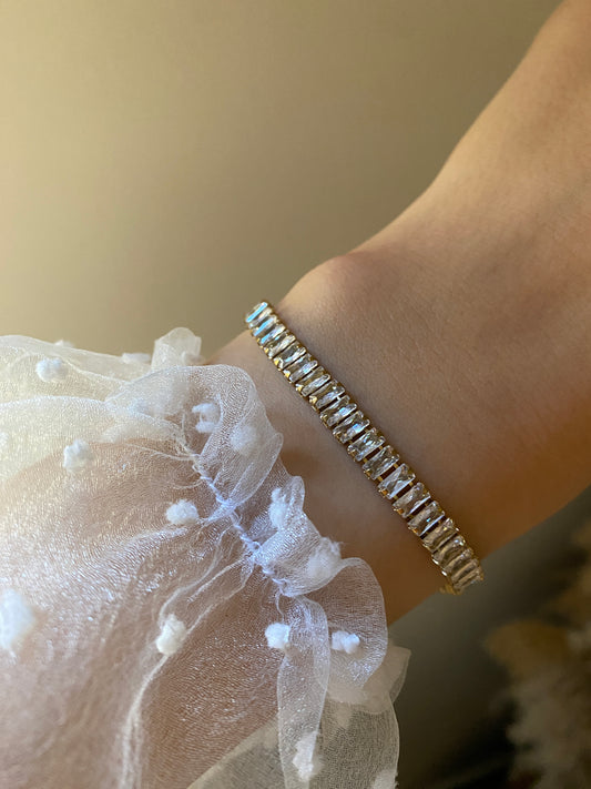 Golden Tennis Bracelet