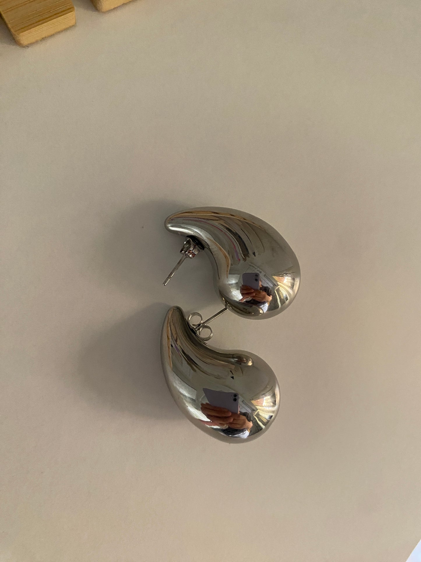 Silver Bottega Earring