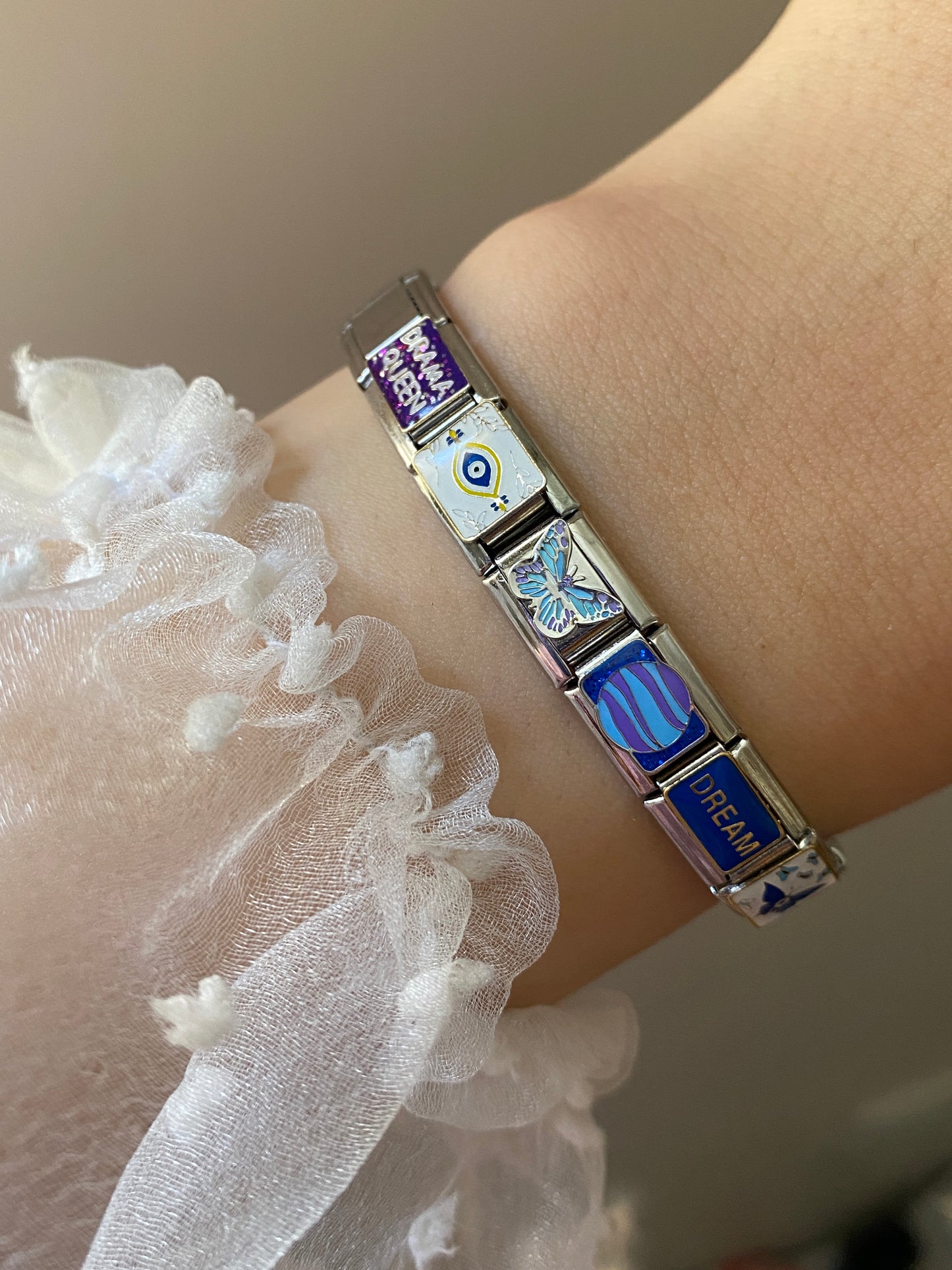 Cyan Butterfly charm