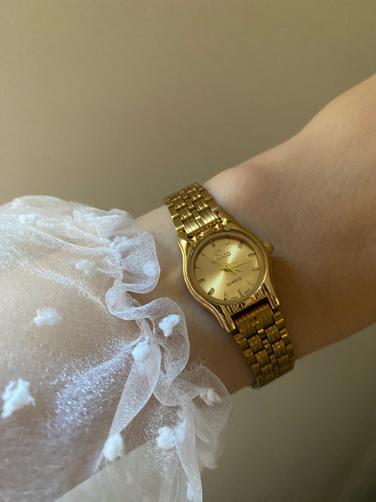 Seifco gold Mini Round Watch