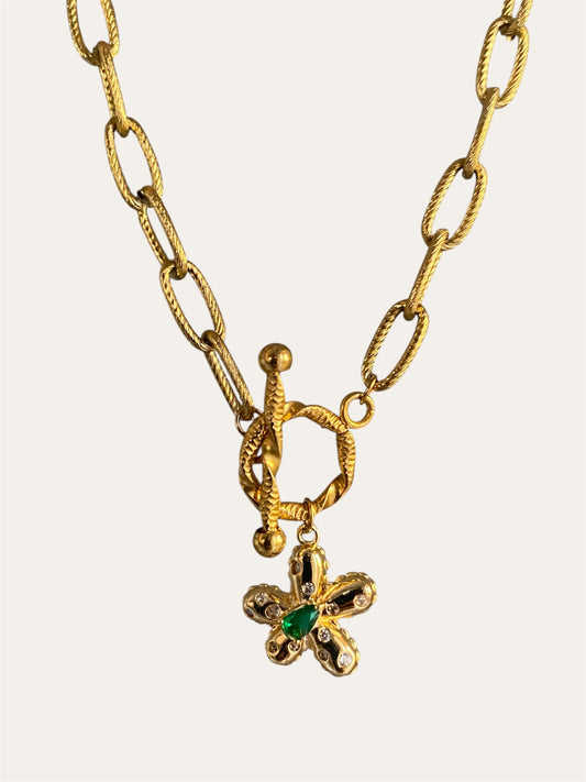 Emerald Bloom Necklace