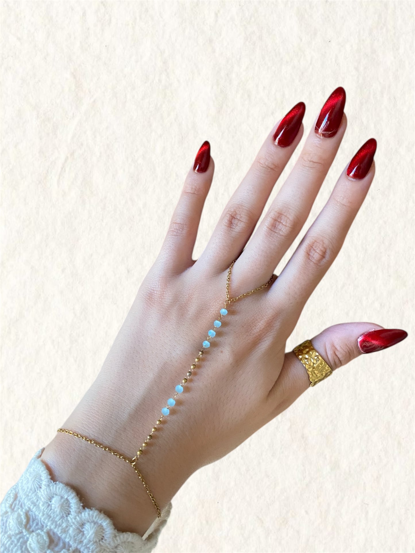 Sapphire flow hand chain
