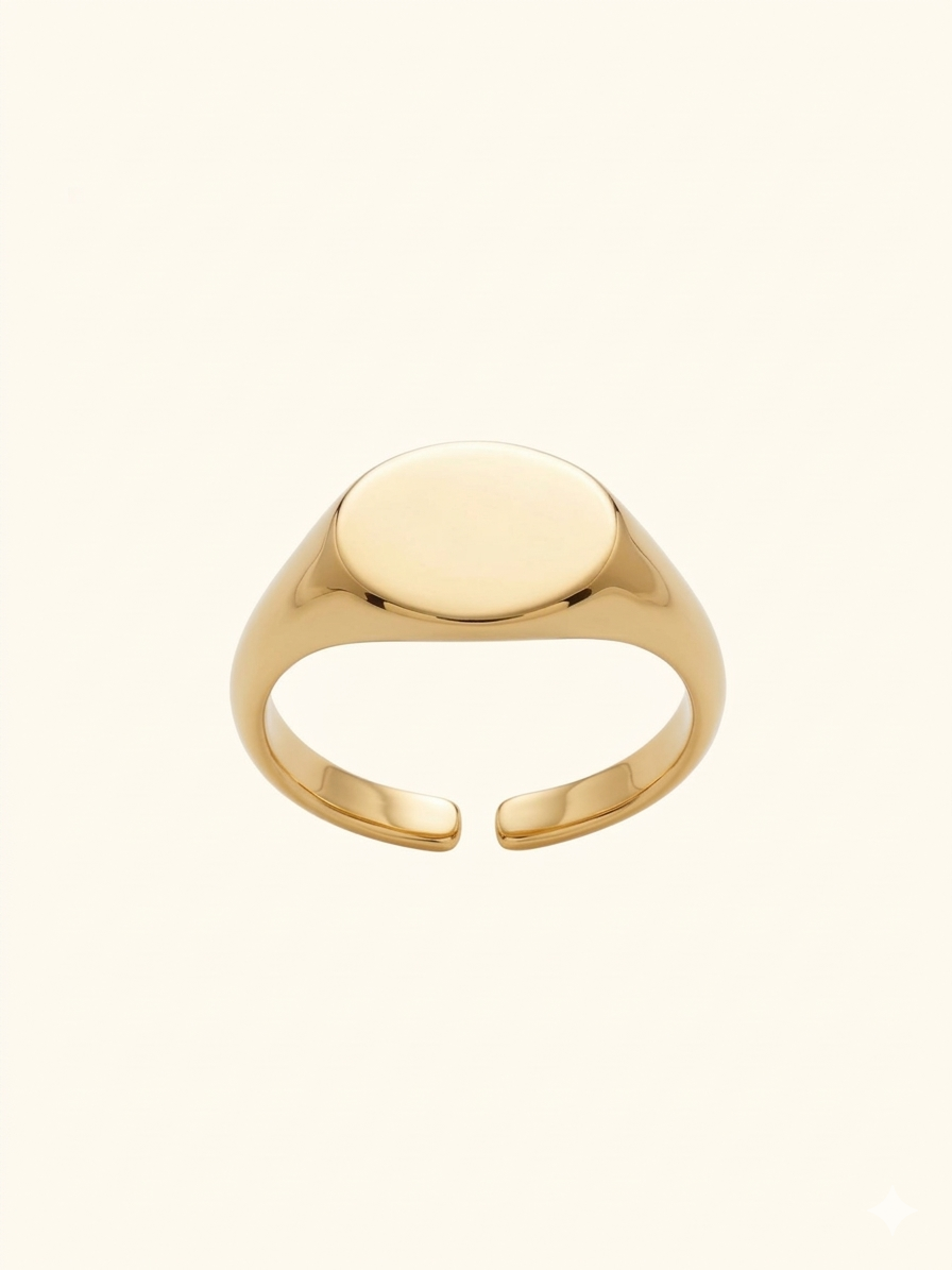 Round pinky ring