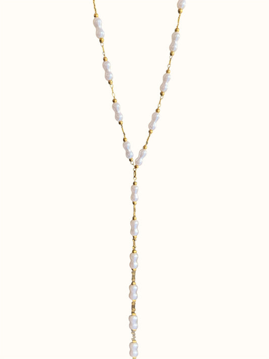 Perla Tie Necklace