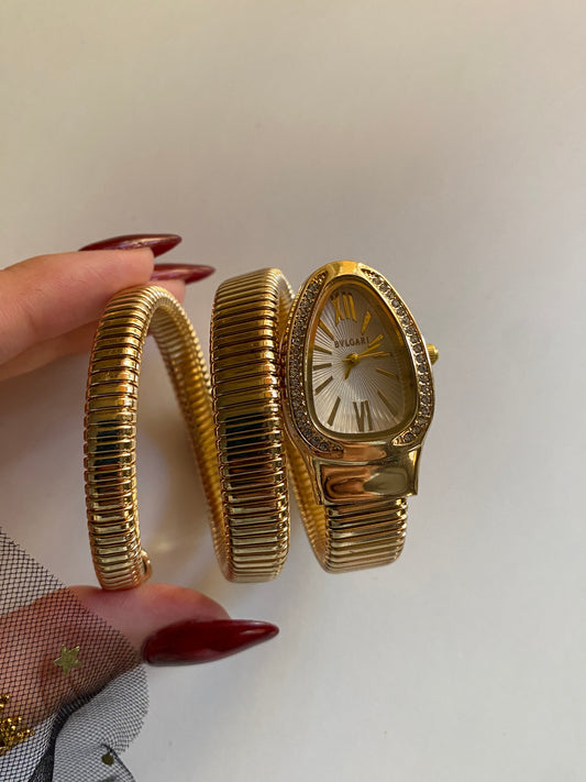White Bvlgari watch