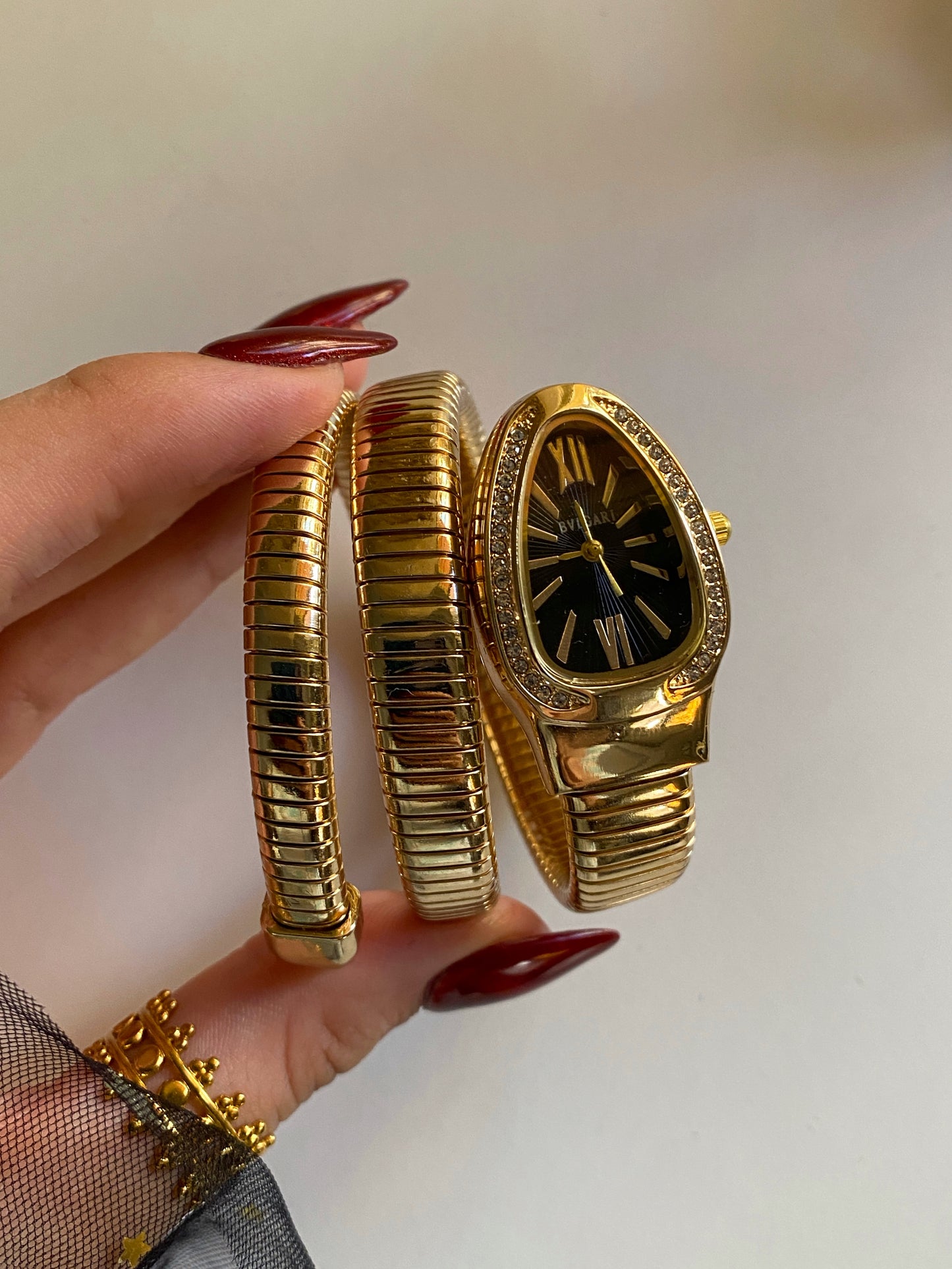Black bvlgari Watch