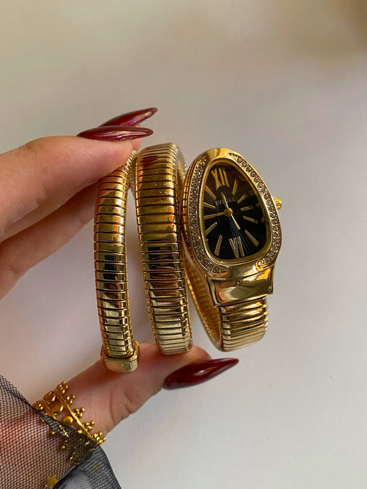 Black bvlgari Watch