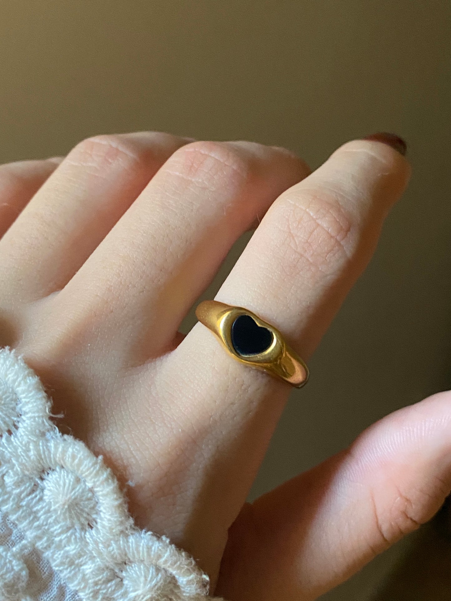 Black Heart Ring