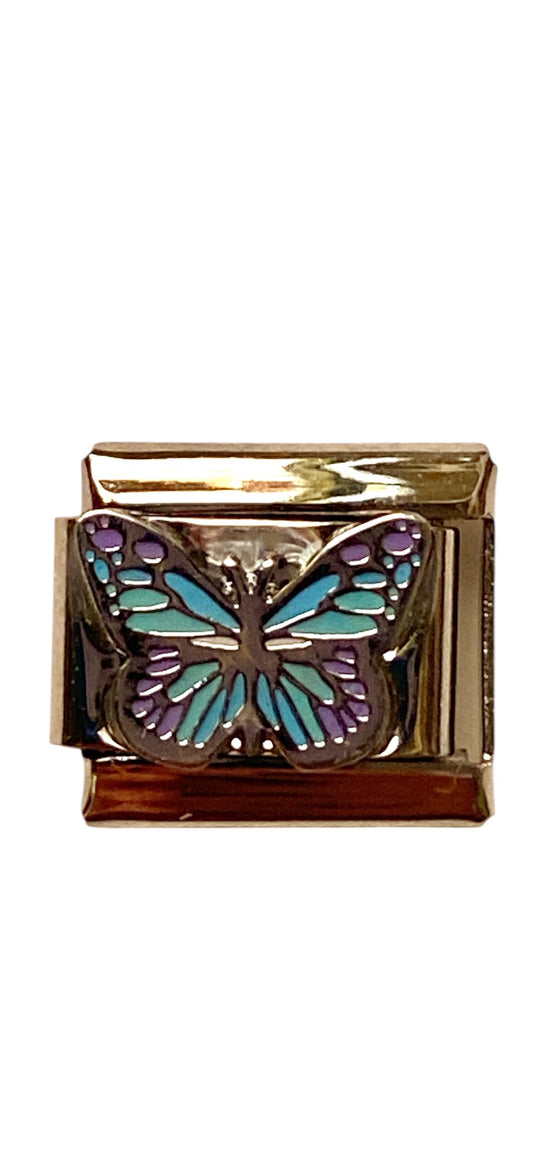 Cyan Butterfly charm