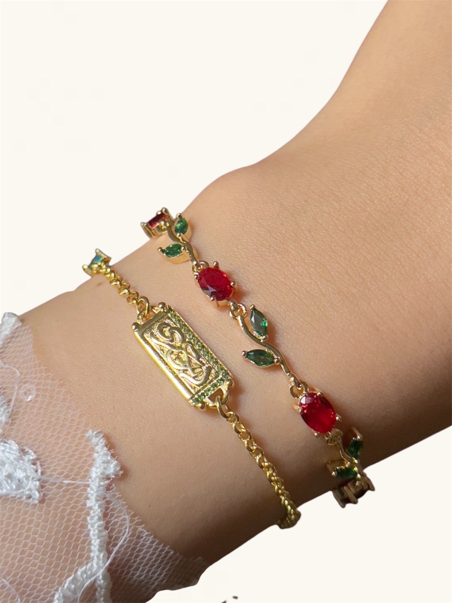 Red Tulip Bracelet