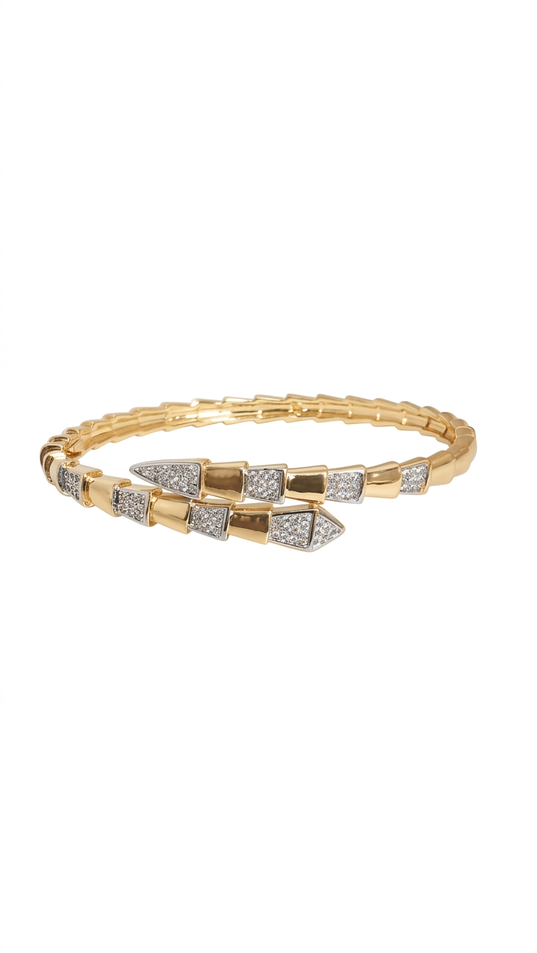 Serpentine luxe bangle