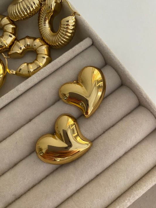 Coquette Heart Hoops