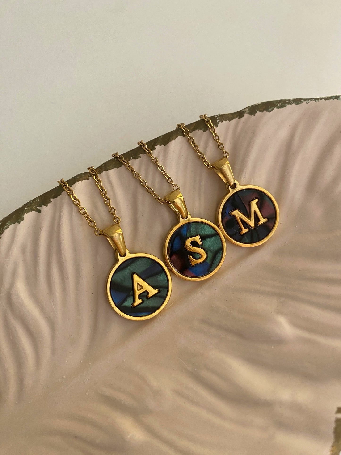 Dark Round Initials