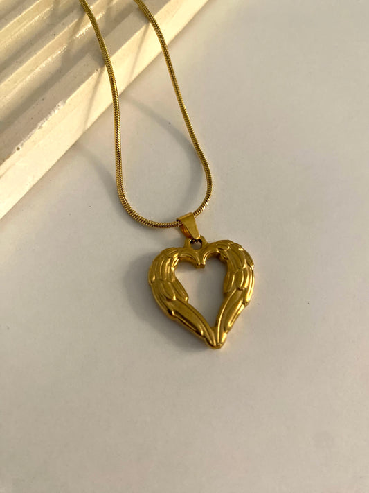 Feather Heart Necklace