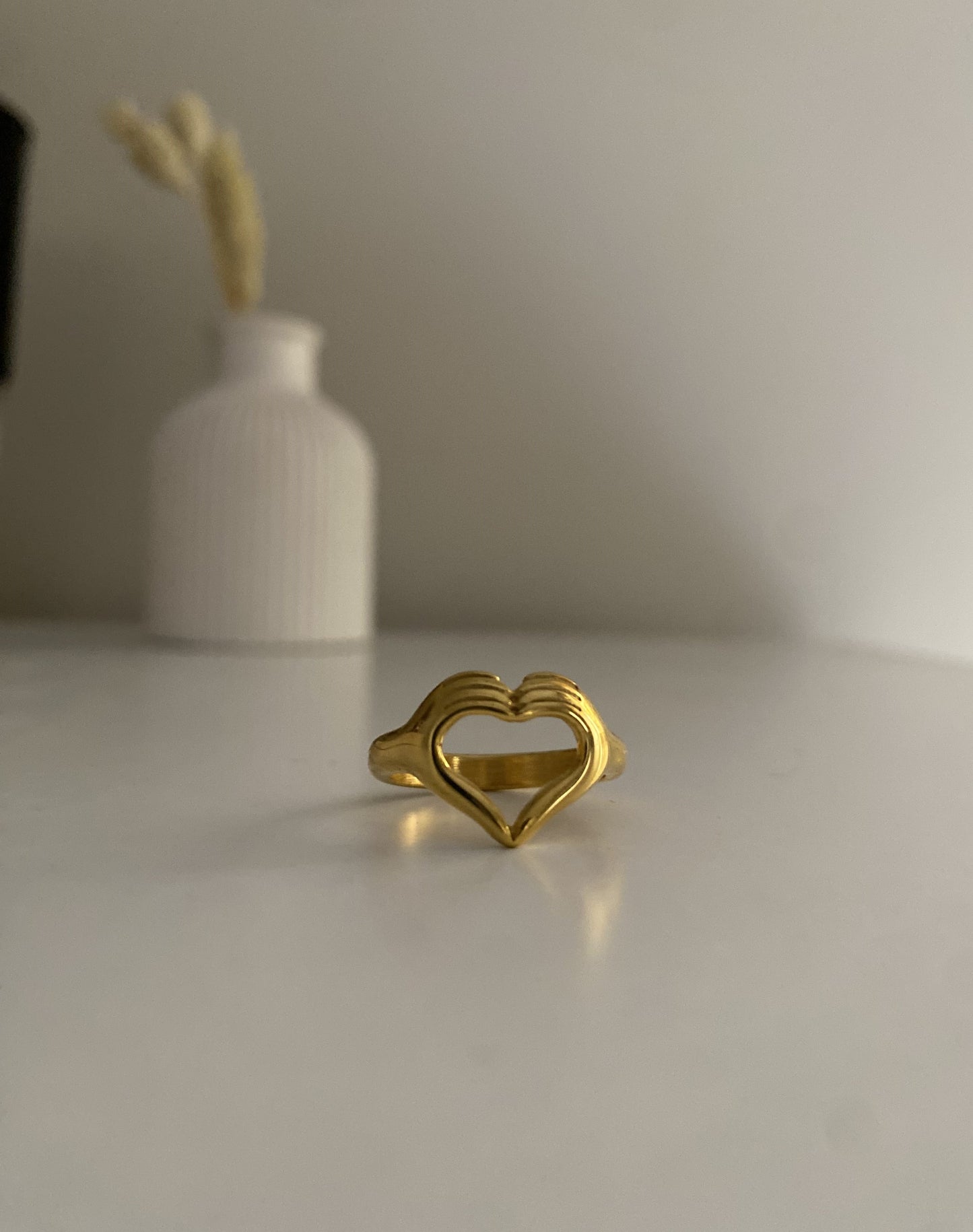 Hand Heart Ring